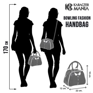 Wednesday Varsity bowling bag misure